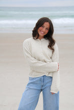 Load image into Gallery viewer, Piper Cardigan (Beige Stripe)