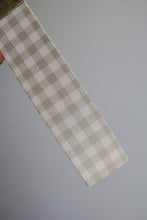 Load image into Gallery viewer, Canvas Wristlet Lanyard Keychain (Beige Gingham)