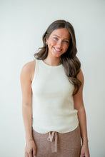 Load image into Gallery viewer, Julie Sweater Tank (Ivory)
