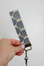 Load image into Gallery viewer, Canvas Wristlet Lanyard Keychain (Shell Collector)