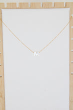 Load image into Gallery viewer, Mother Of Pearl Initial Necklace