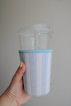 Load image into Gallery viewer, Coastal Stripe Iced Coffee Sleeve
