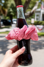 Load image into Gallery viewer, Red Gingham Hair Scrunchie
