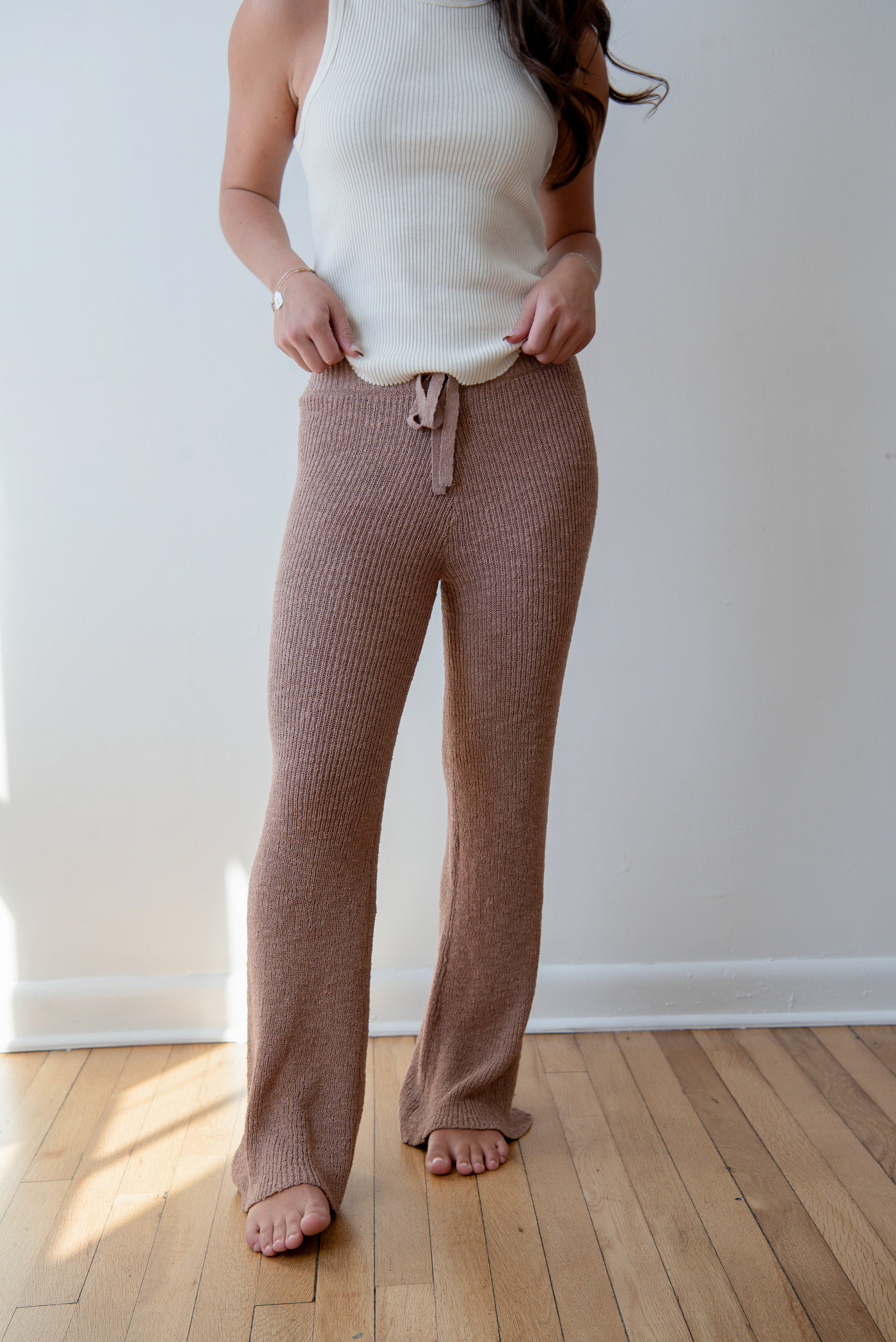 Palm Lounge Pant (Light Mocha)