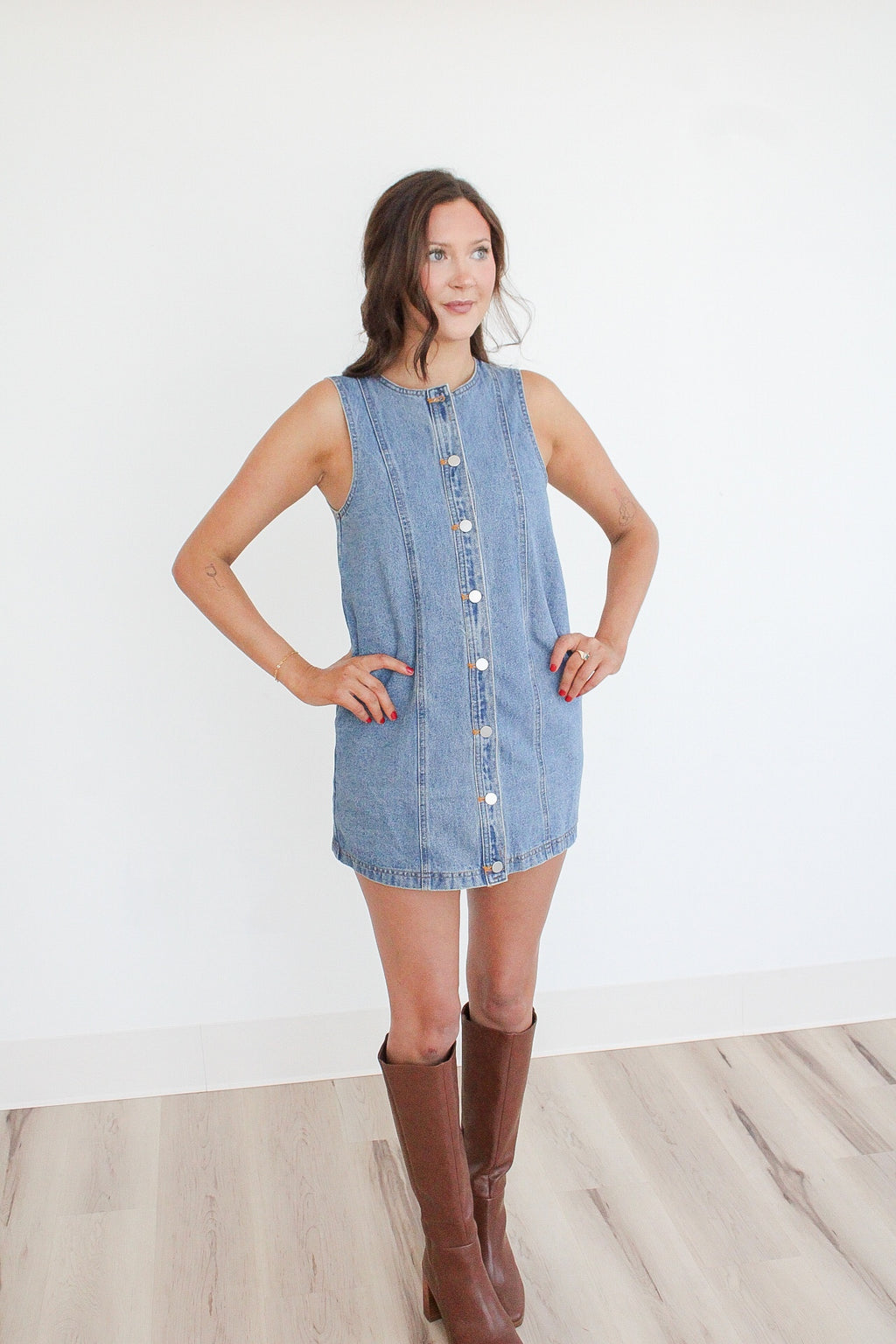 Samantha Denim Mini Dress