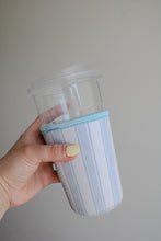Load image into Gallery viewer, Coastal Stripe Iced Coffee Sleeve
