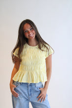 Load image into Gallery viewer, Eternal Sunshine Peplum Top
