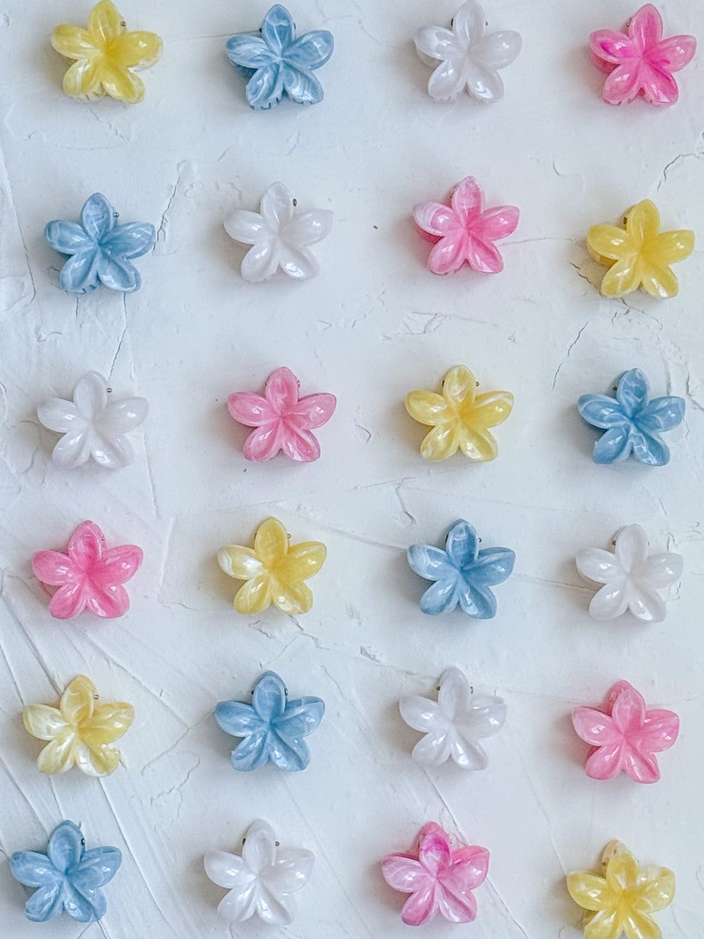 Mini Plumeria Claw Clip