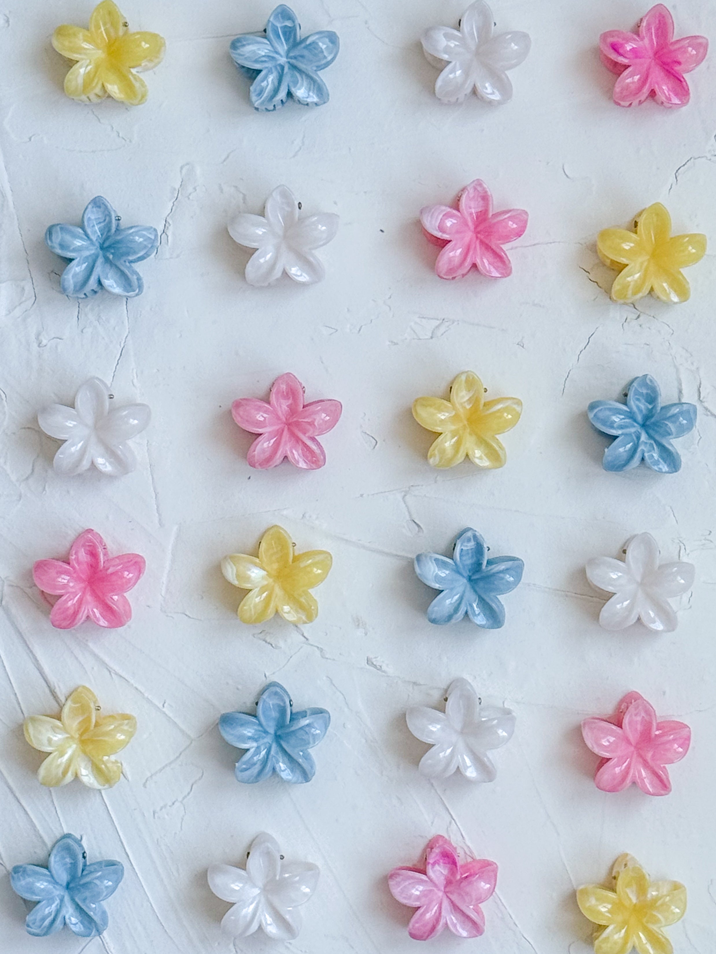 Mini Plumeria Claw Clip