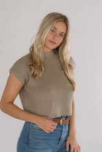 Load image into Gallery viewer, Highland Knit Top (Slate Olive)
