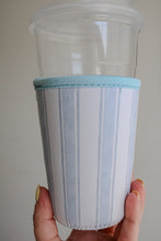 Load image into Gallery viewer, Coastal Stripe Iced Coffee Sleeve
