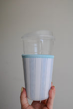 Load image into Gallery viewer, Coastal Stripe Iced Coffee Sleeve

