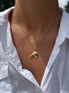 Ray Necklace | Waterproof Gold Beach Jewelry