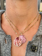 Scallop Paperclip Necklace