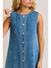 Load image into Gallery viewer, Samantha Denim Mini Dress
