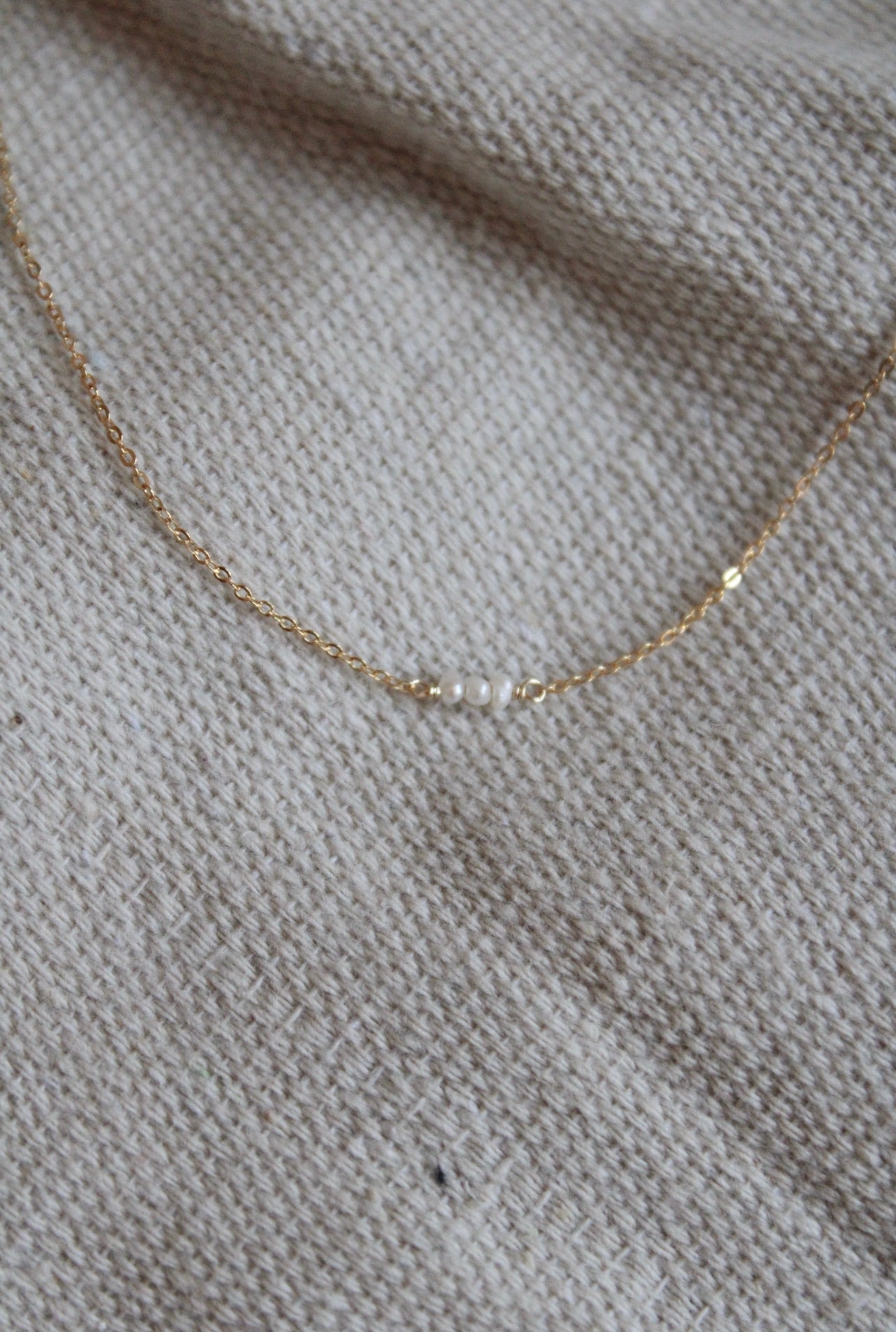 Three Pearl Necklace