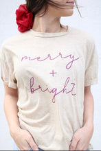 Load image into Gallery viewer, Merry + Bright T-Shirt
